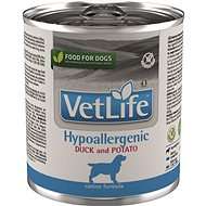 Vet Life Natural Dog konz. Hypoaller Duck&Potato 300 g - Diet Dog Canned Food
