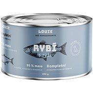 LOUIE Kompletní monoproteinové krmivo ryba (95%) s rýží (5%) 200 g - Canned Dog Food