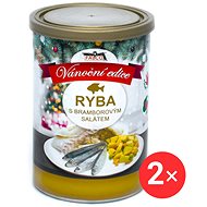 Sokol Falco Fish with potato salad 2 × 400 g - Canned Dog Food