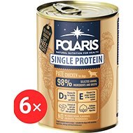 Polaris Single Protein Paté konzerva pro psy kuřecí 6 × 400 g - Canned Dog Food