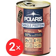 Polaris Single Protein Paté canned beef for dogs 2 × 400 g - Canned Dog Food