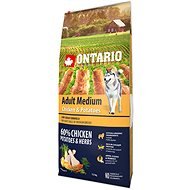 Ontario Adult Medium Chicken & Potatoes 12 kg - Granuly pre psov