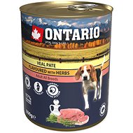 Ontario Canned veal paté with herbs 800 g - Canned Dog Food