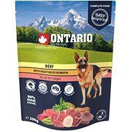 Ontario Kapsička hovězí se zeleninou ve vývaru 300 g - Dog Food Pouch