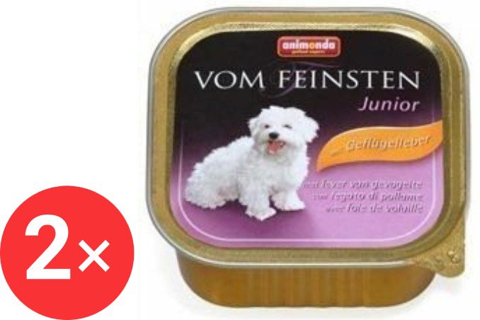 Animonda pate for dogs Junior beef, poultry 2 × 150 g - Pate for Dogs