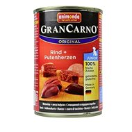 Grancarno konzerva pro psy Junior hovězí, krůtí srdce 400 g - Canned Dog Food