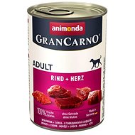 Grancarno canned food for dogs Adult beef, heart 400 g - Canned Dog Food