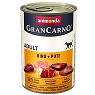 Grancarno konzerva pro psy Adult hovězí,  krůta 400 g - Canned Dog Food