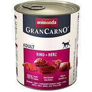 Grancarno konzerva pro psy Adult hovězí, srdce 800 g - Canned Dog Food