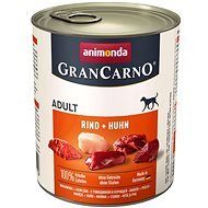 Grancarno konzerva pre psov Adult hovädzie, kuracieí 800 g - Konzerva pre psov