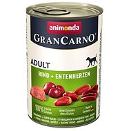 Grancarno canned food for dogs Adult beef, duck heart 400 g - Canned Dog Food