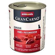 Grancarno canned food for dogs Junior beef, turkey heart 800 g - Canned Dog Food