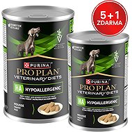 Pro Plan Veterinary Diets Canine HA Hypoallergenic 400 g 5+1 can for free - Diet Dog Canned Food
