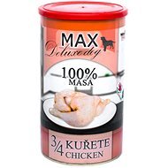 MAX deluxe 3/4 kuřete 1200 g  - Canned Dog Food
