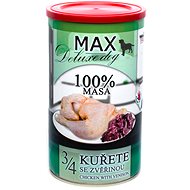 Sokol Falco MAX deluxe 3/4 chicken with venison 1200 g - Canned Dog Food