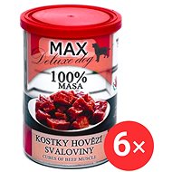 Sokol Falco MAX deluxe beef cubes 6 × 400 g - Canned Dog Food