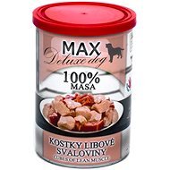 MAX deluxe kostky libové svaloviny 400 g  - Canned Dog Food