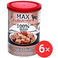 Sokol Falco MAX deluxe lean muscle meat cubes 6 × 400 g - Canned Dog Food