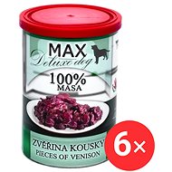 Sokol Falco MAX deluxe venison pieces 6 × 400 g - Canned Dog Food