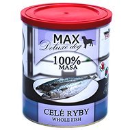 MAX deluxe celé ryby 800 g  - Canned Dog Food