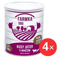 Sokol Falco FARMKA DOG with liver 4 × 800 g - Canned Dog Food