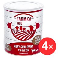 Sokol Falco FARMKA DOG with muscle meat 4 × 800 g - Canned Dog Food