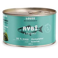 LOUIE rybí (95% v pevné složce) s řasami 200 g - Canned Dog Food