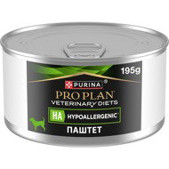 Pro Plan Veterinary Diets Canine HA Hypoallergenic pate for dogs 195 g - Diet Dog Canned Food