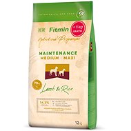 Fitmin Medium Maxi Lamb & Rice 12 + 1 kg - Dog Kibble