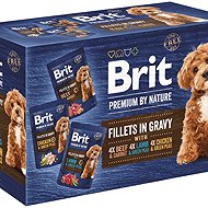 Brit Premium by Nature Dog Fillets in Gravy Multipack 12 × 85 g - Dog Food Pouch