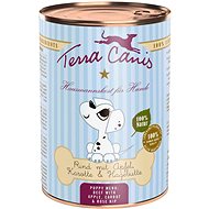 Terra Canis Puppy canned beef with apple, carrot and rosehip 400 g - Canned Dog Food