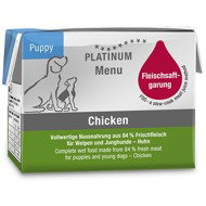 Platinum Natural Menu Chicken for puppies 90 g 12 pcs - Canned Dog Food