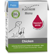 Platinum Natural Menu Chicken for puppies 185 g 12 pcs - Canned Dog Food