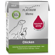 Platinum Natural Menu Chicken 185 g 12 pcs - Canned Dog Food