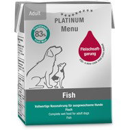 Platinum Natural Menu Fish 185 g 12 pcs - Canned Dog Food