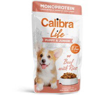 Calibra Dog Life Puppy & Junior Beef 150 g - Dog Food Pouch