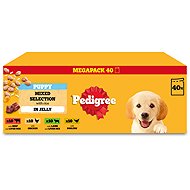 Pedigree mixed selection of puppy pouches with rice jelly 40 × 100 g - Dog Food Pouch