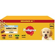 Pedigree mixed selection of puppy pouches with rice jelly 40 × 100 g - Dog Food Pouch