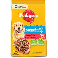 Pedigree beef and vegetable kibble for adult dogs 12 kg - Dog Kibble