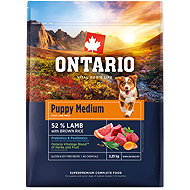 Ontario Puppy Medium Lamb & Brown Rice 2,25 kg - Kibble for Puppies