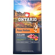 Ontario Puppy Medium Lamb & Brown Rice 6,5 kg - Granulátum kiskutyák számára