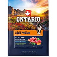Ontario Adult Medium Lamb & Brown Rice 2,25 kg - Dog Kibble