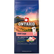 Ontario Adult Large Fish & Brown Rice 12 kg - Dog Kibble