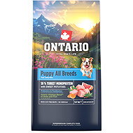 Ontario Puppy & Junior All Breeds Monoprotein Turkey & Sweet Potatoes 6,5 kg - Kibble for Puppies