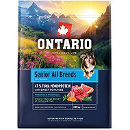 Ontario Senior All Breeds Monoprotein Tuna & Sweet Potatoes 2,25 kg - Dog Kibble