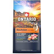 Ontario Mini & Medium Weight Control Turkey & Brown Rice 6,5 kg - Dog Kibble