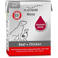 Platinum Natural Menu Beef + Chicken 185 g - Canned Dog Food