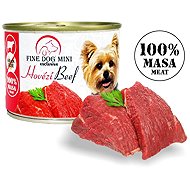 Fine Dog Mini Exclusive canned food for dogs 100% meat mix 6 × 200 g - Canned Dog Food
