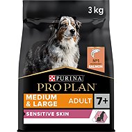 Pro Plan Medium & Large Adult 7+ Sensitive Skin Granules for dogs salmon 3 kg - Dog Kibble