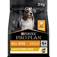 Pro Plan All Sizes Adult Light Sterilised Granules for dogs chicken 3 kg - Dog Kibble